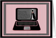 Flower Girl Invitation Via Computer Message card