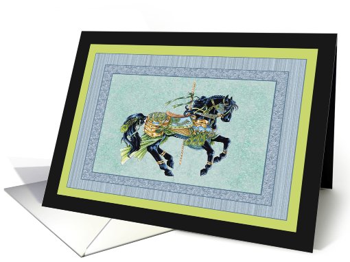 Carousal Horse Note card (647211)