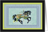 Carousal Horse Note Card