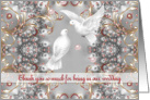 Thank You Wedding Party Attendants Doves card
