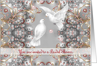 Bridal Shower Invitation Doves card