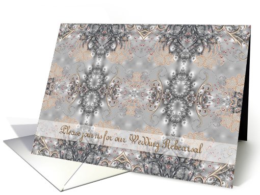 Wedding Rehearsal Invitation, Victorian Style card (648723)