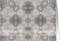 Wedding Ceremony Invitation, Victorian Style card