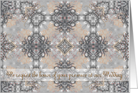 Wedding Ceremony Invitation, Victorian Style card
