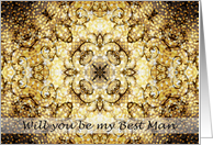 Best Man Request Masculine design card
