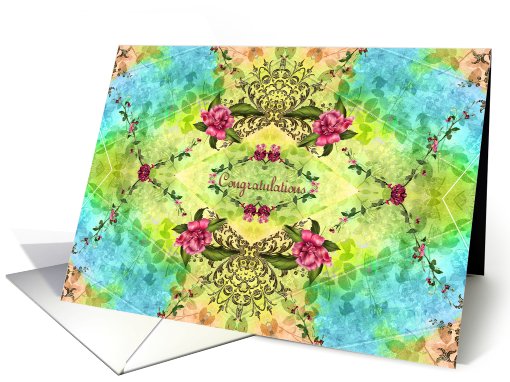 Congratulations Victorian style card (657202)