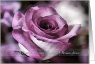 Matron of Honor Sister Invitation, Pink Rose card