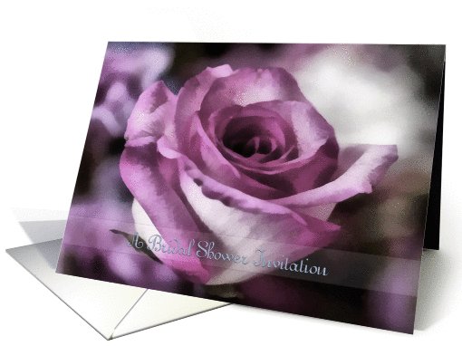 Bridal Shower Invitation, Pink Rose card (657740)
