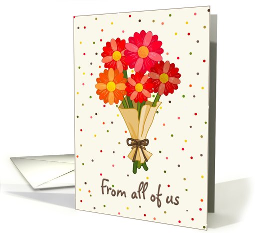 Get Well Soon, Co Worker, Bouquet of Colorful Flowers card (658009)