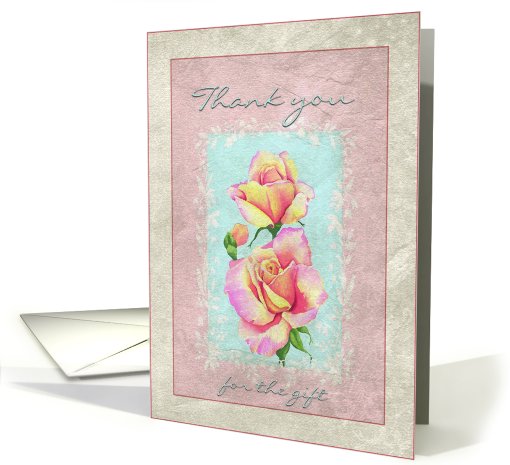 Thank You for the Shower gift Roses Framed card (659114)