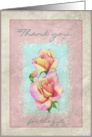 Thank You for the Shower gift Roses Framed card