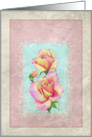 Note card Roses Framed card