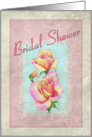 Bridal Shower Invitation Roses Framed card