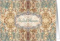 Bridal Shower Invitation, Victorian Design card