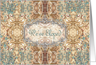 Elopement Announcement Victorian Design card