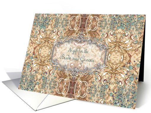 Wedding Gift For the Bride and Groom, Victorian Design card (661603)