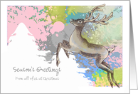 Christmas - From - Group - Digital Deer Painting card