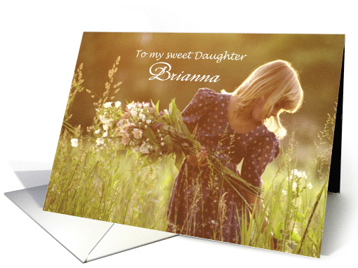 Flower Girl - Daughter - Dreamy Meadow Photo card (675393)