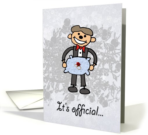 Be our Ring Bearer Request - Boy - Pillow - Rings card (679434)