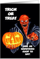 Halloween - Trick or Treat - A Scary Monster Man card