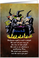 Halloween - Trick or Treat - Three Witches Cook a Brew card
