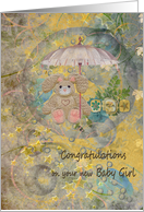 Congratulations New Baby Girl card