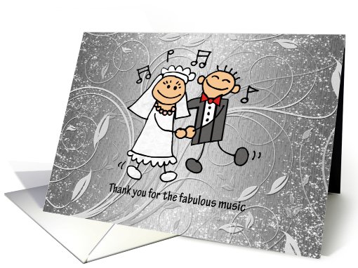 Thank You Wedding Music D.J. card (694719)