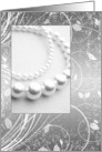 Silver - Pearl Necklace - Sparkle card