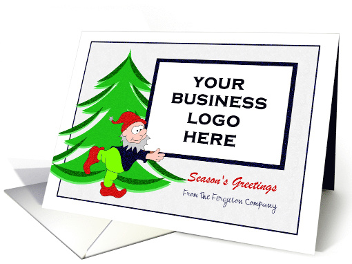 Christmas Season - Customizable - Elf with Photo card (698471)