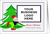 Christmas Season - Customizable - Elf with Photo Card