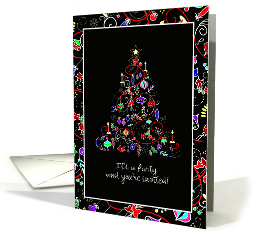 Invitation - Christmas Season Holiday Party - Customizable card