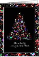 Invitation - Christmas Season Holiday Party - Customizable card