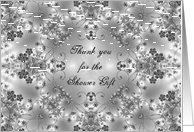Thank You - Shower Gift - Floral Design card