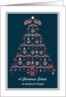 Christmas - Military USA - Customizable card