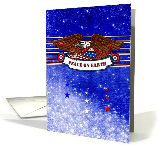 Peace on Earth - Eagle - Red White Blue card (705283)