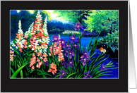 Note Card - Floral Pond card