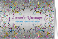 Christmas Greetings - Festive Celebration Pattern card