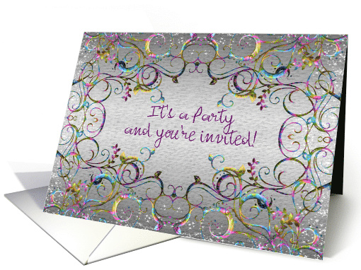 Customizable Party Invitation - Celebration Design card (709057)