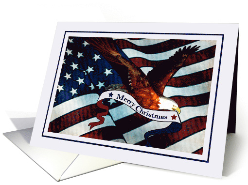 Christmas - Patriotic Eagle card (710502)