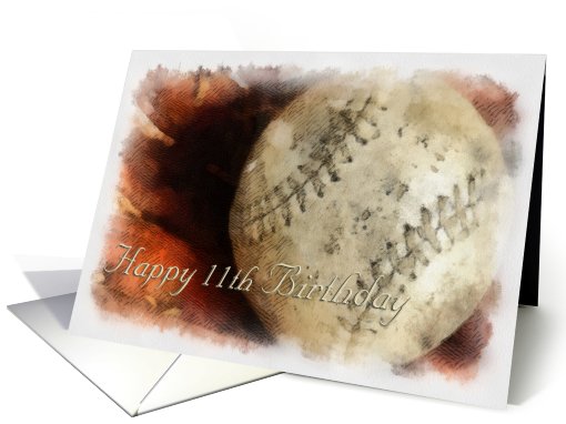 11th Birthday - Baseball - Softball card (712099)