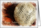 Father’s Day to Son - Baseball - Softball card