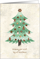 Christmas - Gingerbread Cookies Tree card
