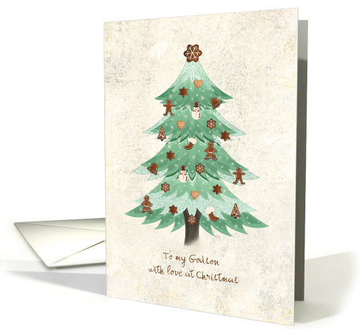 Christmas - Godson - Gingerbread Cookies Tree card (714778)