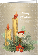 Tiny Elf wishing you a Merry Christmas card
