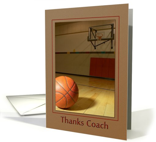Thanks Coach - Basketball card (720662)