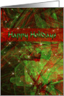 Happy Holidays - Modern Fractal Style card
