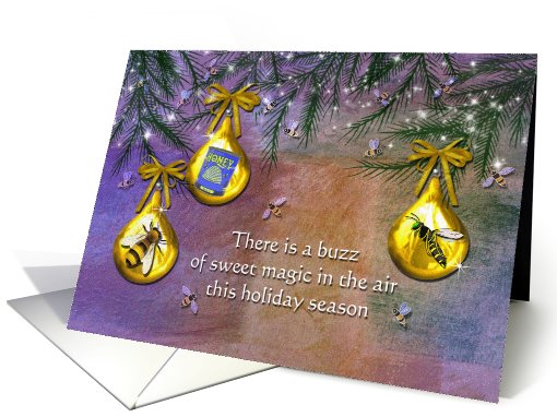 Christmas - Honey Bee - Ornaments card (723816)