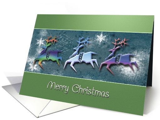 Merry Christmas - Reindeer Trio card (724873)