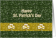 St. Patrick’s Day - Faux Glitter + Clovers to Anyone card