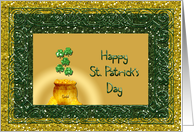 St. Patrick’s Day - to anyone - Sparkle Look Pot of Gold card